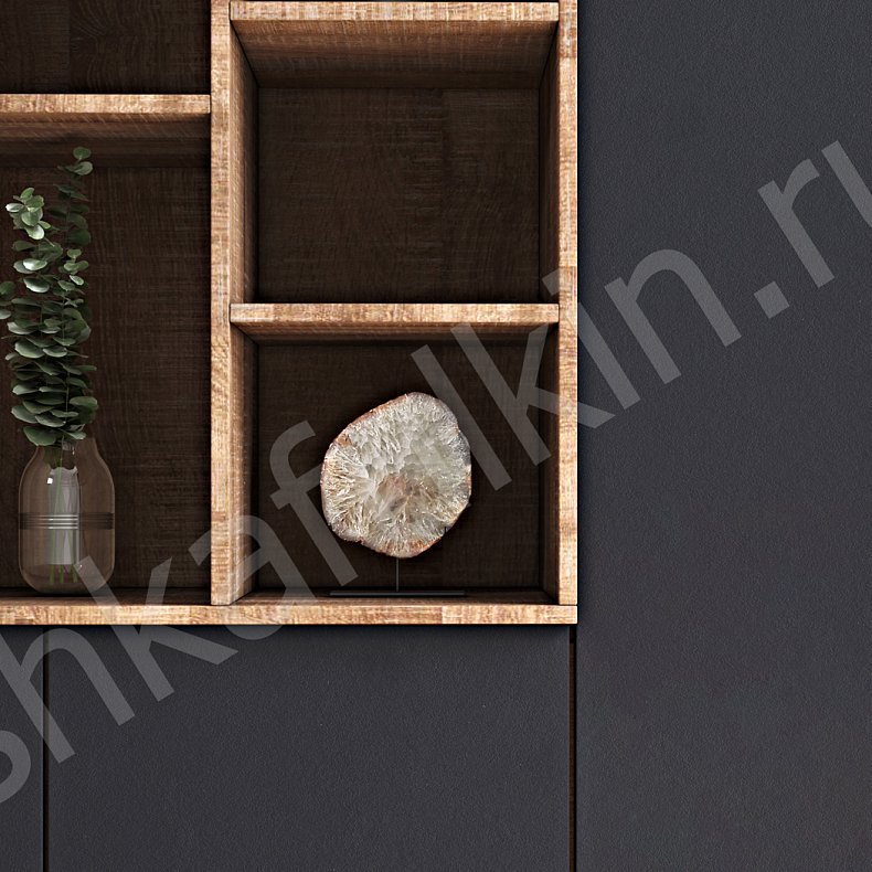 Шкаф Томми Светлые Серый Древесный Черный Белый Минимализм 2х створчатые Гостиная Для вещей Для посуды Для декора Для книг 9