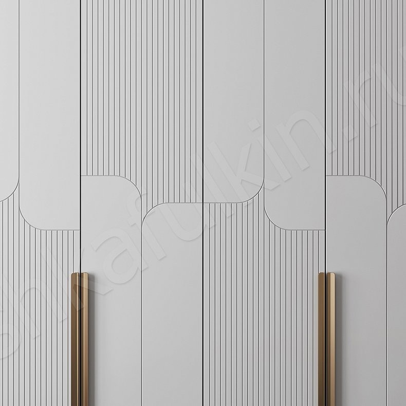 Изображение Шкаф Амадео Современный 4х створчатые Гостиная Для вещей 7