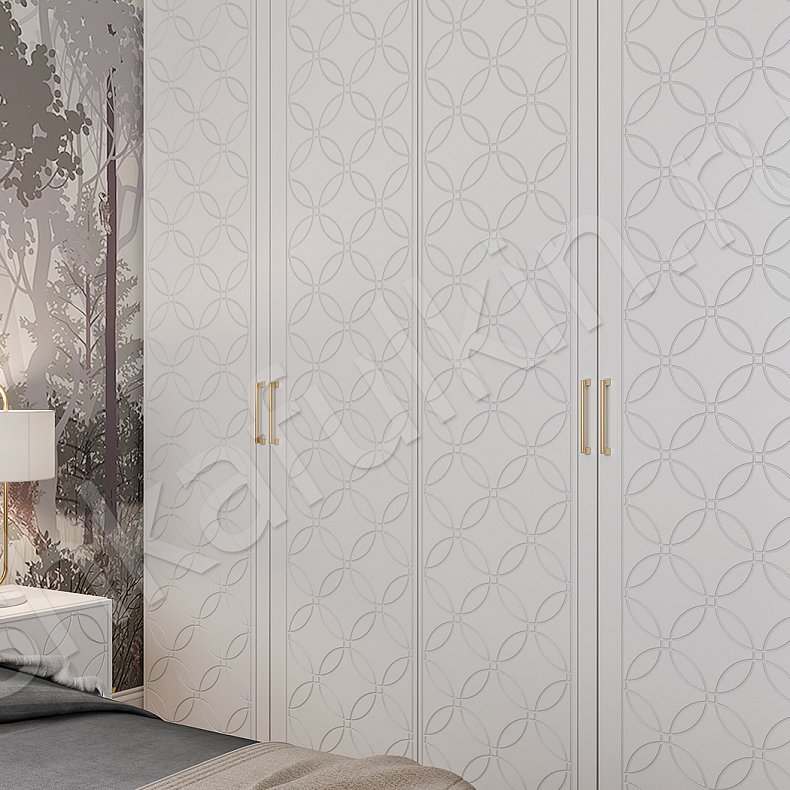 Изображение Шкаф Жозефина Белый Современный 4х створчатые Спальня Для вещей 2