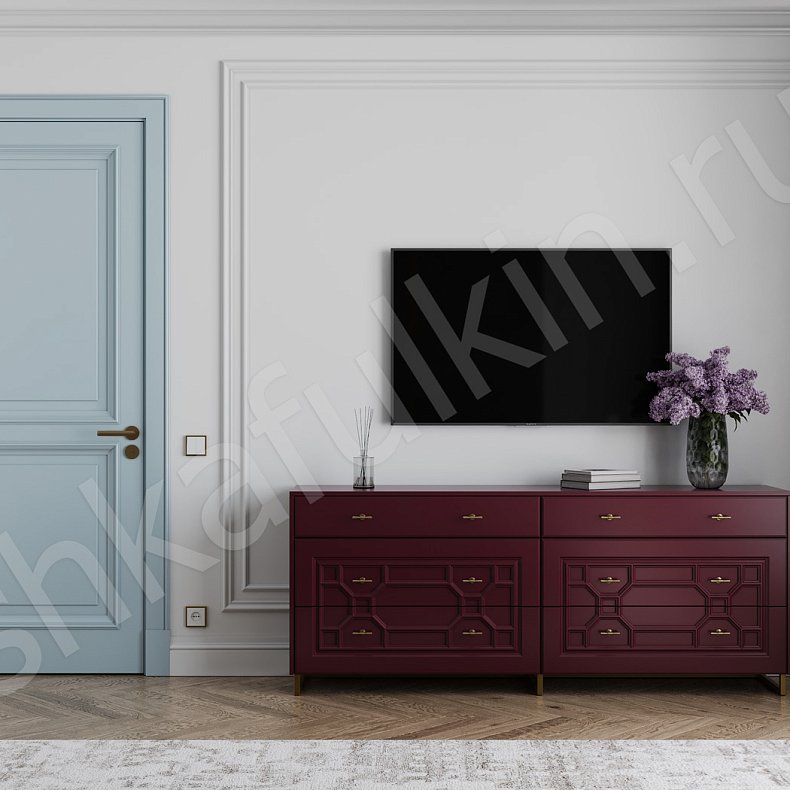 Изображение Гарнитур Сакура Белый Неоклассика 4х створчатые Спальня Для белья Для вещей 4