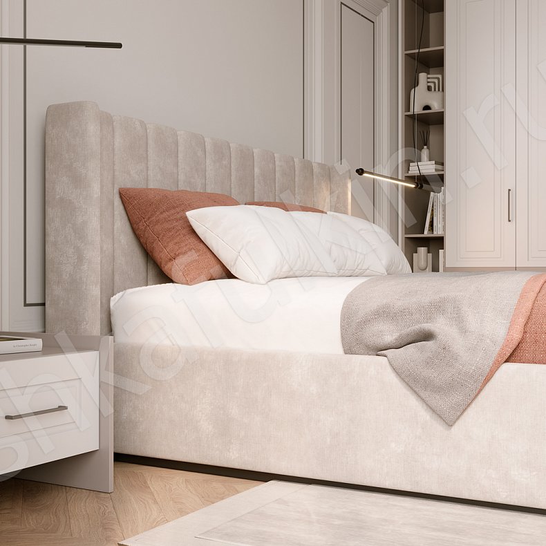 Изображение Гарнитур Люмьер Светлые Коричневый Неоклассика 4х створчатые Спальня Для вещей 2