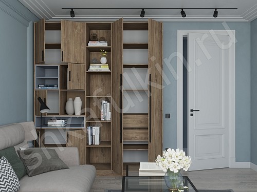 Изображение цвета Шкаф Бесто Белый Минимализм   Для книг