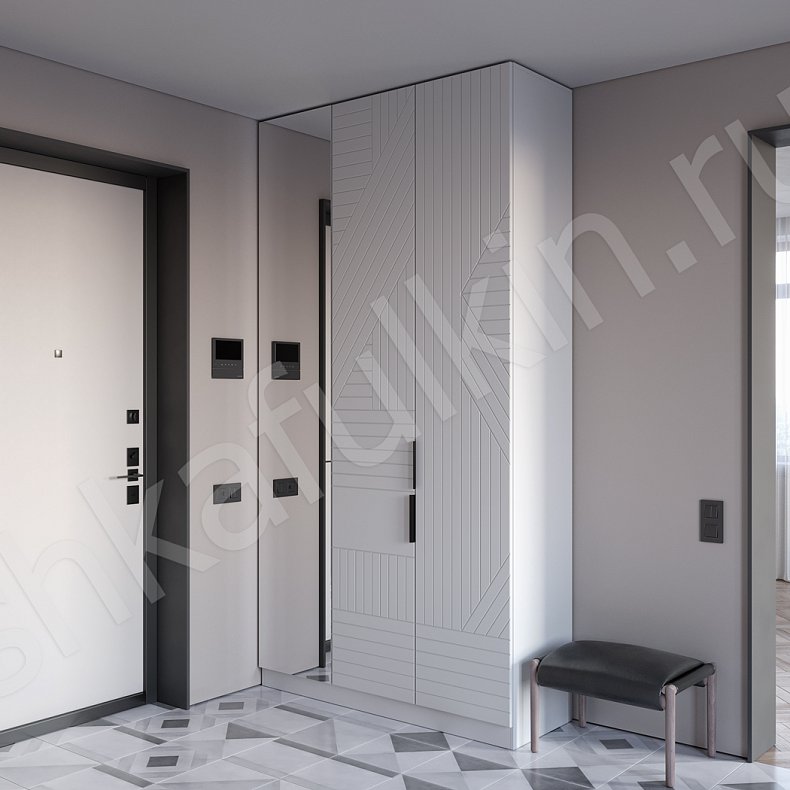 Прихожая Салли Белый Светлые Минимализм 2х створчатые Прихожая Для вещей