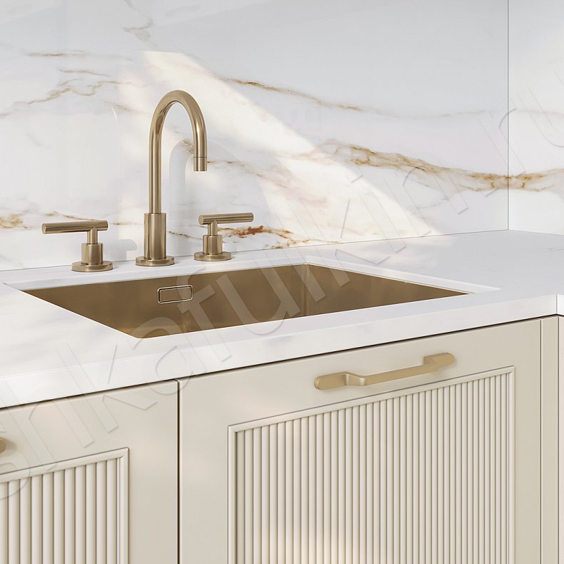 Кухня Ангурия Коричневый Цветной Красный Светлые Современный   Для посуды 5