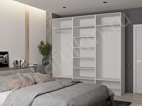 Изображение цвета Шкаф Аксель Белый  4х створчатые Спальня 