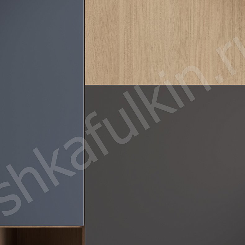 Изображение Шкаф Денди Темные Светлые Серый Коричневый Белый Скандинавский 4х створчатые Спальня Для вещей Для белья 12