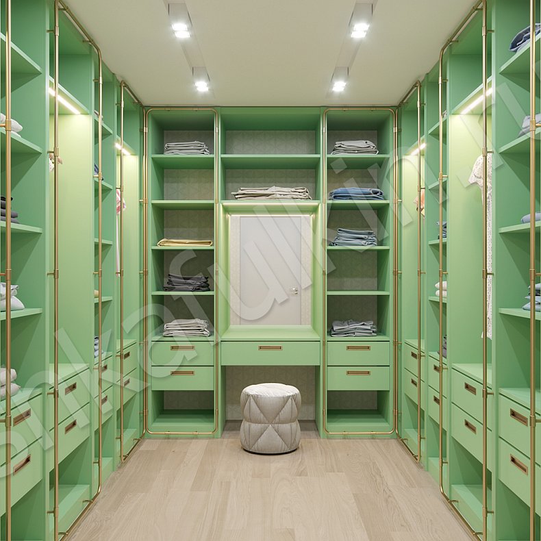 Гардеробная Грин Цветной   Гардеробная 